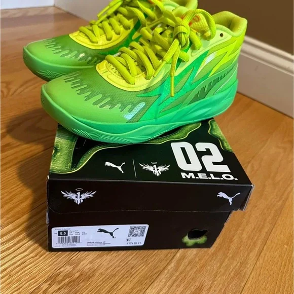 Boys Lamelo mb.02 slime size 5.5 - Picture 7 of 7